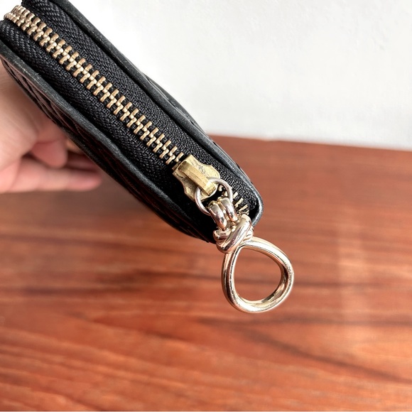 Cole Haan Black Leather Wallet w/Gold Hardware - Picture 4 of 12